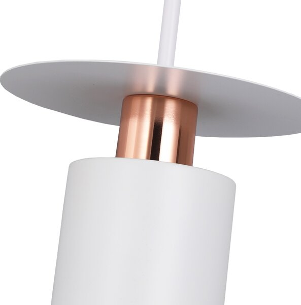 TooLight Závěsná lampa Hilena bílá/růžové zlato