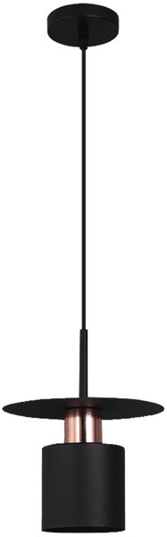 TooLight Závěsná lampa Hilena černá/růžové zlato