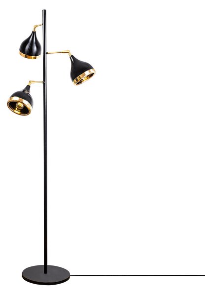 ASIR Stojací lampa YILDO - 7022 černá zlatá