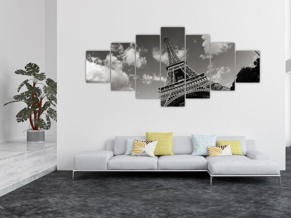 Obraz - Eiffelova věž v Paříži (210x100 cm)