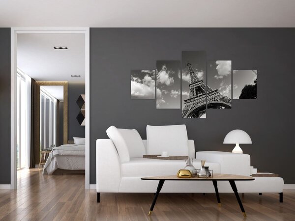 Obraz - Eiffelova věž v Paříži (125x70 cm)