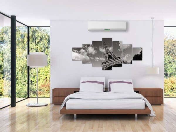Obraz - Eiffelova věž v Paříži (210x100 cm)