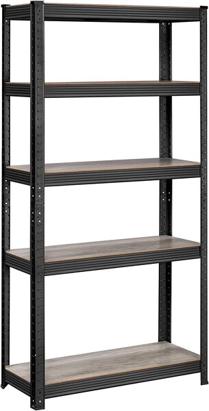SONGMICS Policový regál Vorata 150 cm černý