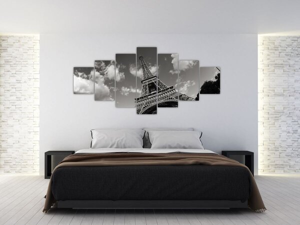 Obraz - Eiffelova věž v Paříži (210x100 cm)