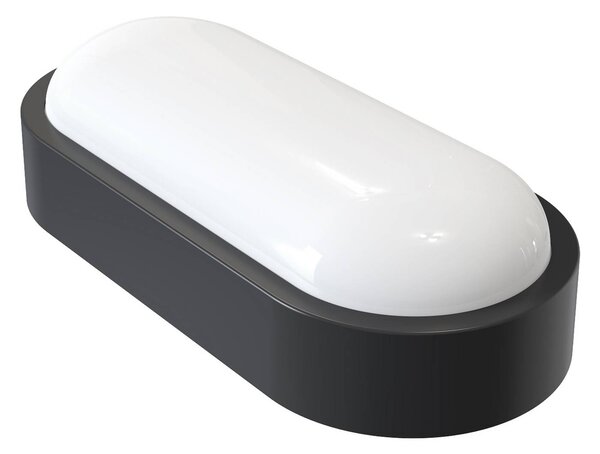 MEGATRON LED venkovní nástěnné svítidlo Zella Neo XL, černé, IP54, stmívatelný, Černá, Chodba, Plast