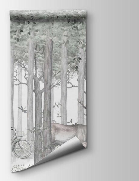 Fototapeta Skupina zvířat v lese, Lesní fototapety, Populární fototapety, u97629v1 - Tapeko.co.cz