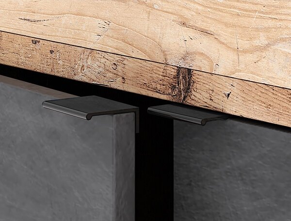 Komoda RUNEA 180x86x42 cm světle hnědá/antracit