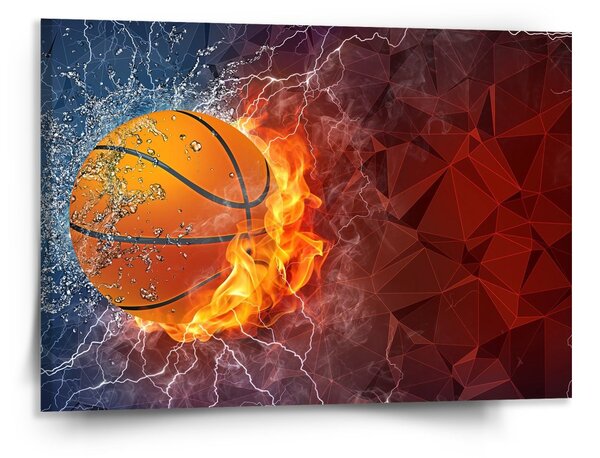 Sablio Obraz Basketbalový míč - 150x110 cm