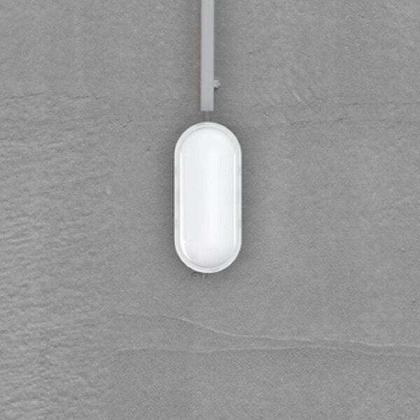 MEGATRON LED venkovní nástěnné svítidlo Zella Neo XL Sensor, bílá, IP54, stmívatelný, Bílá / opál, Chodba, Plast