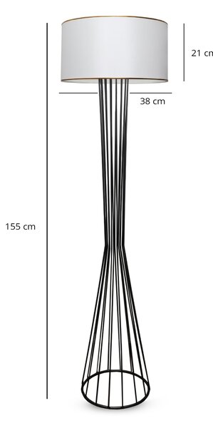 ASIR Stojací lampa AYD-3060 bílá