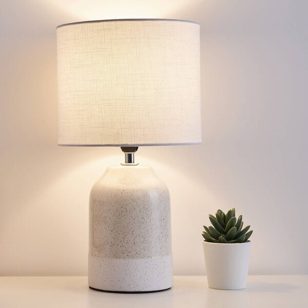 Pauleen Sandy Glow stolní lampa, bílá/béžová, Bílá / opál, Obývací pokoj / jídelna, Keramika, Moderní