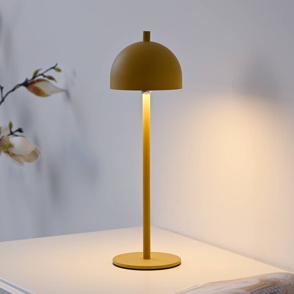 Schöner Wohnen LED stolní lampa na baterie Bellies, Blütenzauber IP54, stmívatelný, Žlutá / oranžová, Obývací pokoj / jídelna, kov, Skandinávský