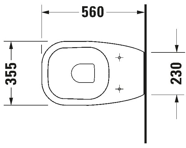 Duravit 21150900002 - Stojící WC D-CODE keramika/lesklá bílá