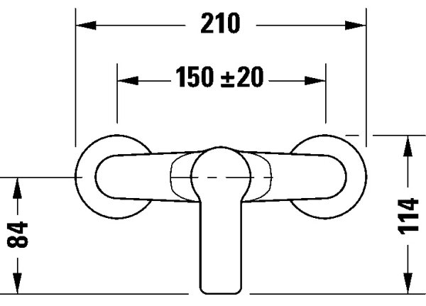 Duravit DC4230001046 - Sprchová baterie D-CODE matná černá
