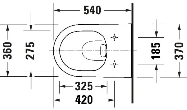 Duravit 29030900212 - Závěsné WC Rimless D-CODE keramika/lesklá bílá