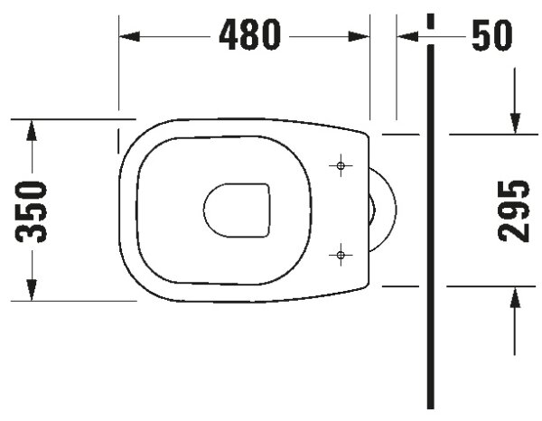 Duravit 21100100002 - Stojící WC D-CODE keramika/lesklá bílá