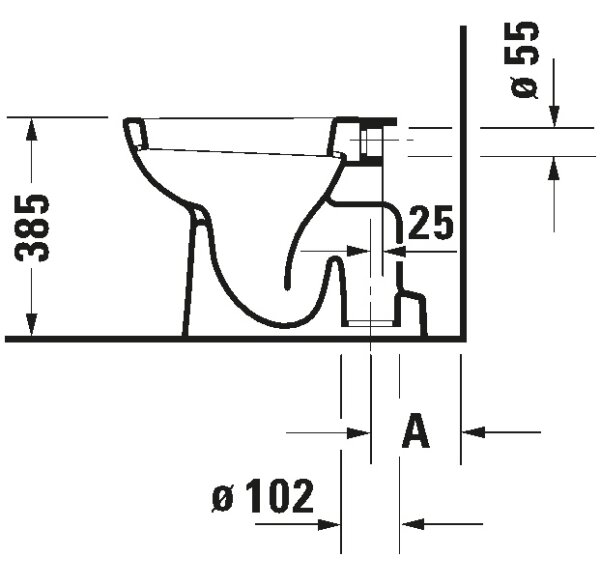 Duravit 21100100002 - Stojící WC D-CODE keramika/lesklá bílá