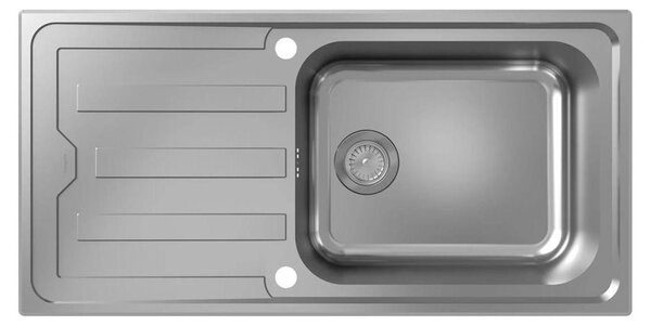 Hansgrohe vestavný dřez S44 s odkapávačem, dno 60 cm, 1 umyvadlo, ES