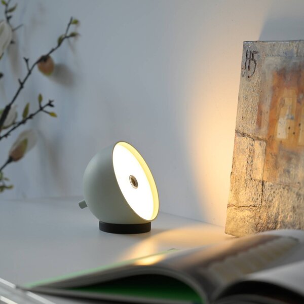 Schöner Wohnen LED stolní lampa na baterie Bellies, jarní probuzení, stmívatelný, Zelená, Obývací pokoj / jídelna, kov, Skandinávský