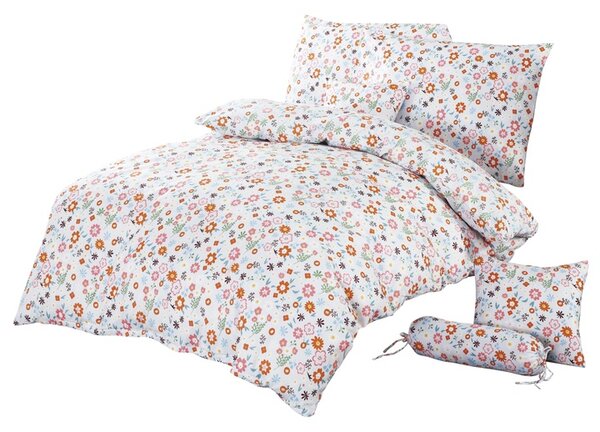 Set ložního prádla LILY bílá/oranžová, 8 ks