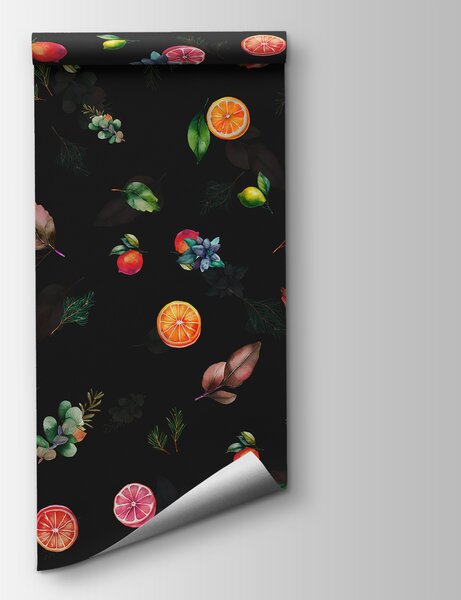 Fototapeta Vzor ovoce a listů, Přírodní fototapety, Populární fototapety, u98770 - Tapeko.co.cz