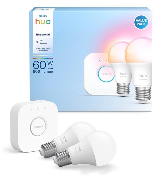 Základní sada Philips Hue WACA 2xE27/8W/230V 2200-6500K + zařízení k propojení