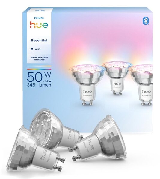 SADA 3x LED Stmívatelná žárovka Philips Hue WACA GU10/4,7W/230V 2200-6500K