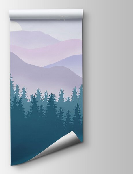 Fototapeta Krajina hor a stromů, Přírodní fototapety, Populární fototapety, u98774v1 - Tapeko.co.cz
