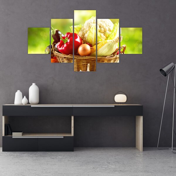 Obraz - Zelenina (125x70 cm)
