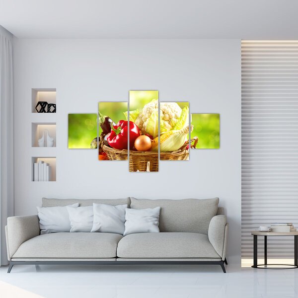 Obraz - Zelenina (125x70 cm)