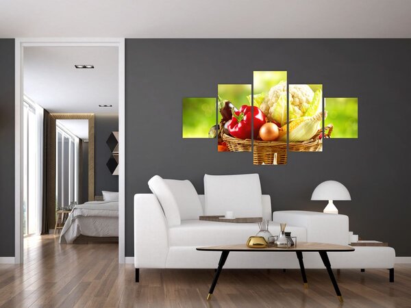 Obraz - Zelenina (125x70 cm)