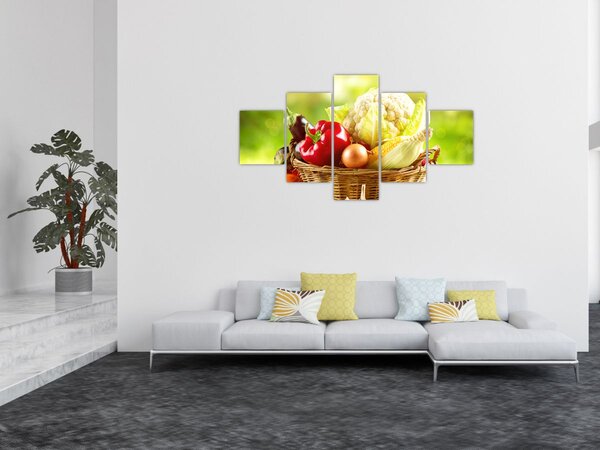 Obraz - Zelenina (125x70 cm)