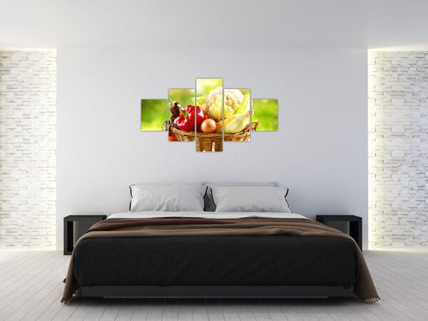 Obraz - Zelenina (125x70 cm)