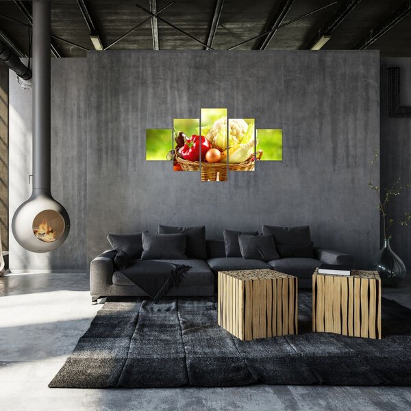 Obraz - Zelenina (125x70 cm)