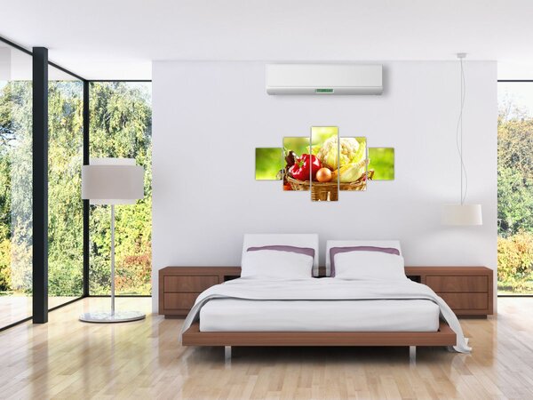 Obraz - Zelenina (125x70 cm)