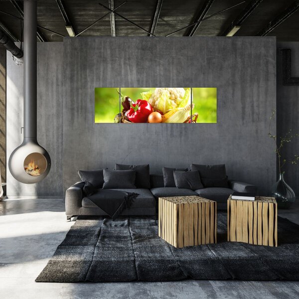 Obraz - Zelenina (170x50 cm)