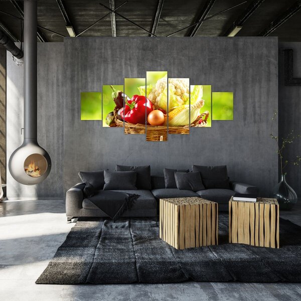 Obraz - Zelenina (210x100 cm)
