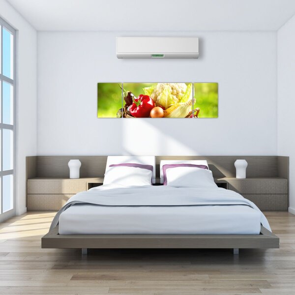 Obraz - Zelenina (170x50 cm)