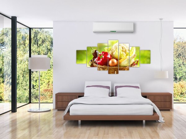 Obraz - Zelenina (210x100 cm)