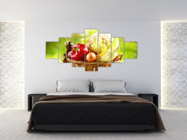 Obraz - Zelenina (210x100 cm)