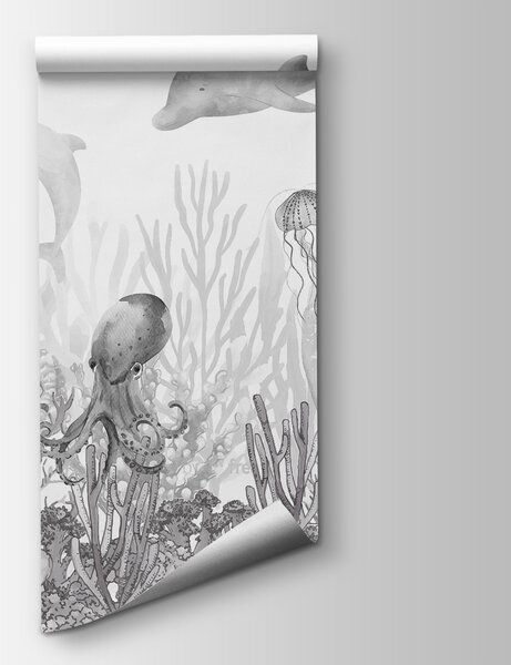 Fototapeta Mořský život s rybami a medúzami, Dětské fototapety, Populární fototapety, u98899v1 - Tapeko.co.cz