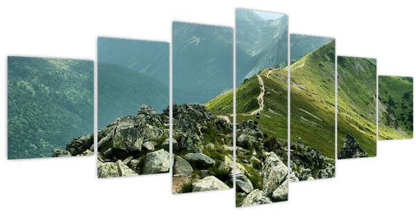 Obraz - Horská krajina (210x100 cm)