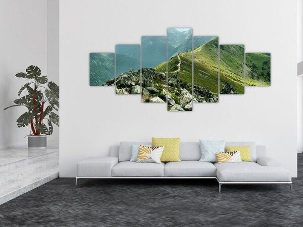 Obraz - Horská krajina (210x100 cm)