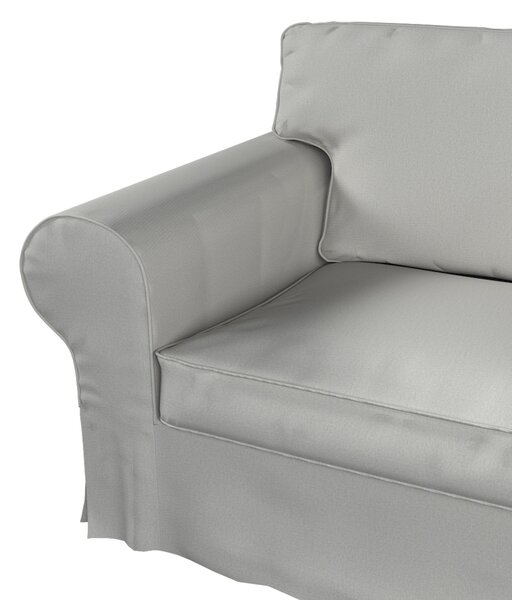 Potah na pohovku IKEA Ektorp 2-místná s lenoškou barva šedá látka pletený vzor