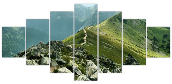 Obraz - Horská krajina (210x100 cm)