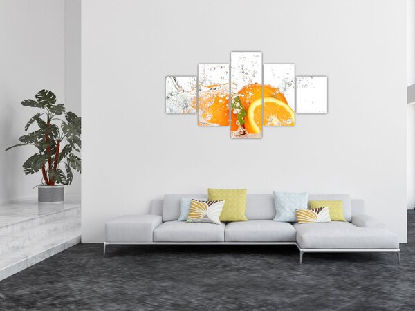 Obraz - Šťavnaté pomeranče (125x70 cm)
