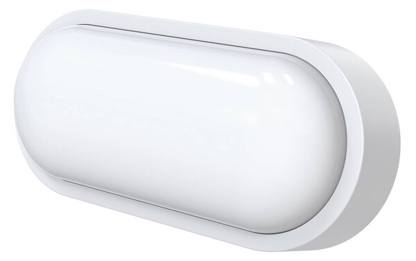 MEGATRON LED venkovní nástěnné svítidlo Zella Neo XL, bílé, IP54, stmívatelný, Bílá / opál, Chodba, Plast