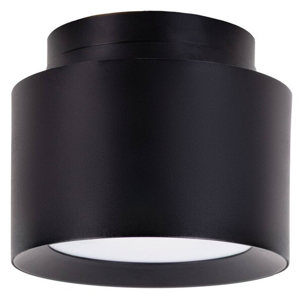 Näve LED stropní bodové osvětlení Trimes, Ø 11,5 cm, černé, step-dim, stmívatelný, Černá, Obývací pokoj / jídelna, Plast