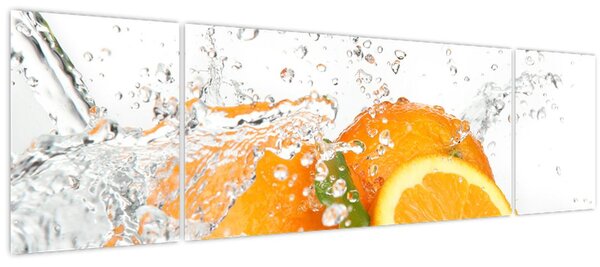 Obraz - Šťavnaté pomeranče (170x50 cm)