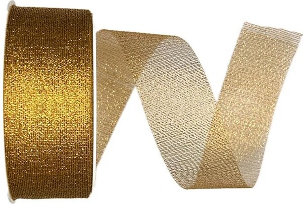 Dekorační stuha síťovaná MESH BRONZE 40mm x 25m A ( 8,-Kč/m)